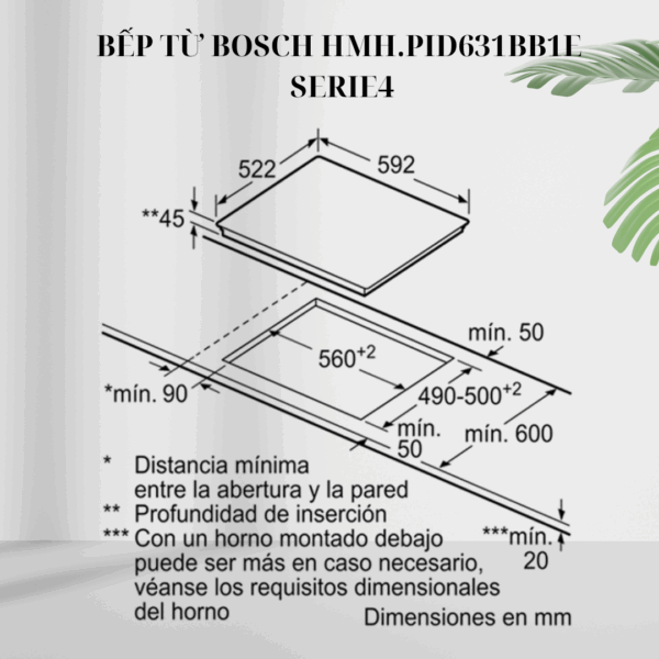 Kích thước bếp HMH.PID631BB1E