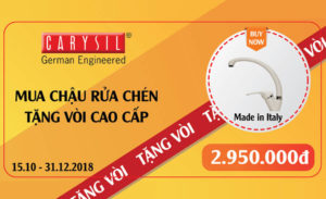 carysil khuyến mại lớn