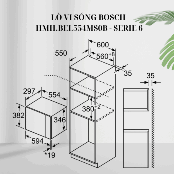 Lò vi sóng Bosch HMH.BEL554MS0B Serie 6 giá rẻ