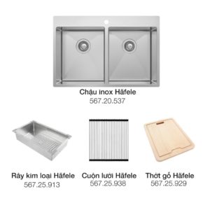 Combo chậu bếp 26 HAFELE 567.20.577