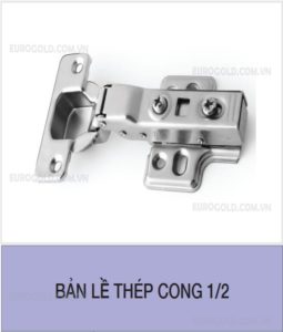 Bản lề thép cong 1/2 EUROGOLD W02