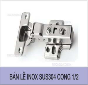 Bản lề Inox SUS304 cong 1/2 EUROGOLD WP02