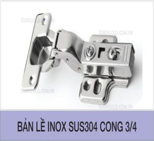 Bản lề Inox SUS304 cong 3/4 EUROGOLD WP03