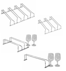 Giá treo ly bắt trần tủ quầy bar EDEL