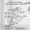 Kích thước máy hút mùi Bosch HMH.DWK97JQ60B - Serie 6 giá rẻ