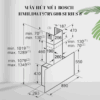 Kích thước máy Hút mùi Bosch HMH.DWF97RV60B - Series 8 giá rẻ