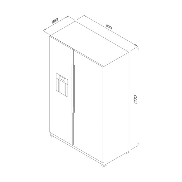 Kích thước Tủ lạnh Malloca MF-547 SIM - Giá rẻ tại Tân Bình