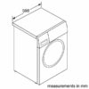 Kích thước Máy giặt Bosch HMH.WAX32M40SG - 10kg Serie 8 giá rẻ tại HCM