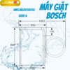Kích thước máy giặt Bosch HMH.WAJ20180SG chiều sâu và chiều cao