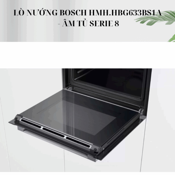 Bên trong cánh cửa lò nướng