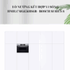 Cận cảnh khi lắp lò nướng kết hợp vi sóng vào hộc tủ
