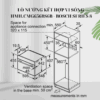 Kích thước lò Nướng Kết Hợp Vi Sóng HMH.CMG656BS6B - Bosch Series 8