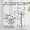 Kích thước lò Nướng Kết Hợp Vi Sóng HMH.CMG633BS1B - Bosch Series 8