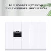Cận cảnh lò nướng kết hợp vi sóng Bosch khi lắp đặt âm tủ