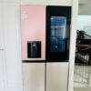 Tủ lạnh LG DOIS 820L thiết kế với tone màu Hồng - Be