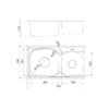 Kích thước Chậu rửa chén MS 1011P - Malloca giá rẻ tại Tân Bình