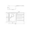 Kích thước Chậu rửa chén MS 1017 NEW - Malloca giá rẻ tại Tân Bình