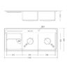 Kích thước Chậu rửa chén MS 8816 N - Malloca giá rẻ tại Tân Bình