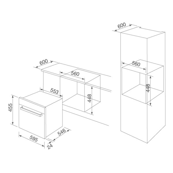 Kích thước Lò vi sóng Malloca MW-40CP - Giá rẻ tại Tân Bình