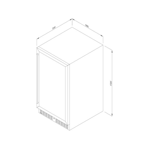 Kích thước Tủ rượu Malloca MWC-180BG - Giá rẻ tại Tân Bình