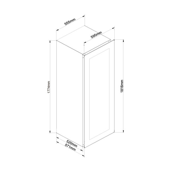 Kích thước Tủ rượu Malloca MWC-95BI - Giá rẻ tại Tân Bình