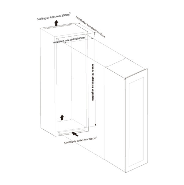 Tủ rượu Malloca MWC-95BI - Giá rẻ tại Tân Bình