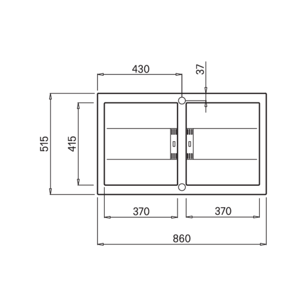 Kích thước Chậu đá SMART K-450 - Malloca giá rẻ tại Tân Bình