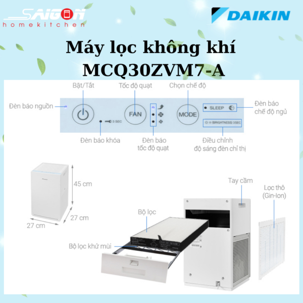 máy lọc không khí MCQ30ZVM7-A