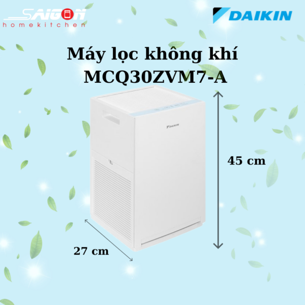 kích thước của máy lọc không khí