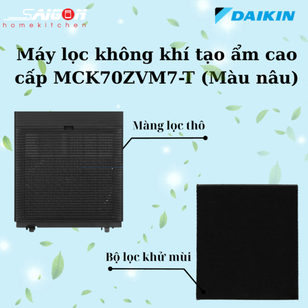 Máy lọc không khí MCK70ZVM7-T - Daikin giá rẻ tại Tân Bình