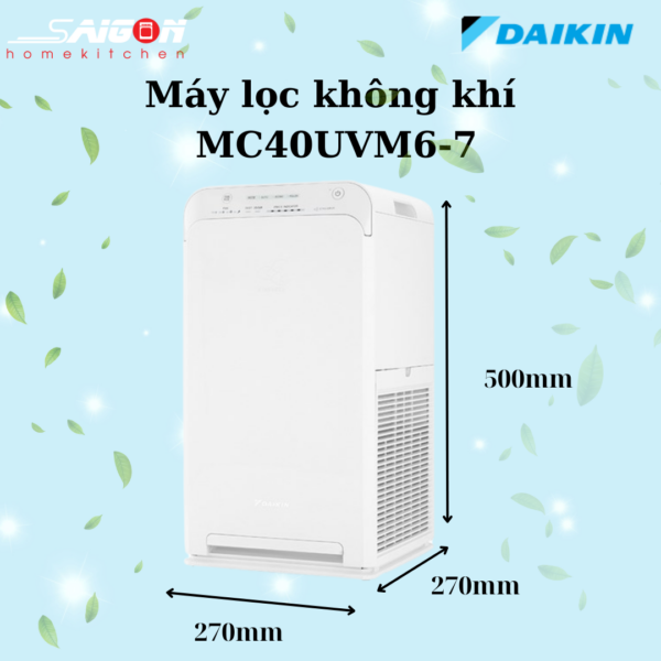 Kích thước máy lọc không khí MC40UVM6-7