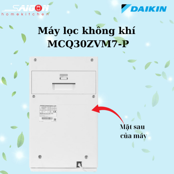 Mặt sau của máy MCQ30ZVM7-P
