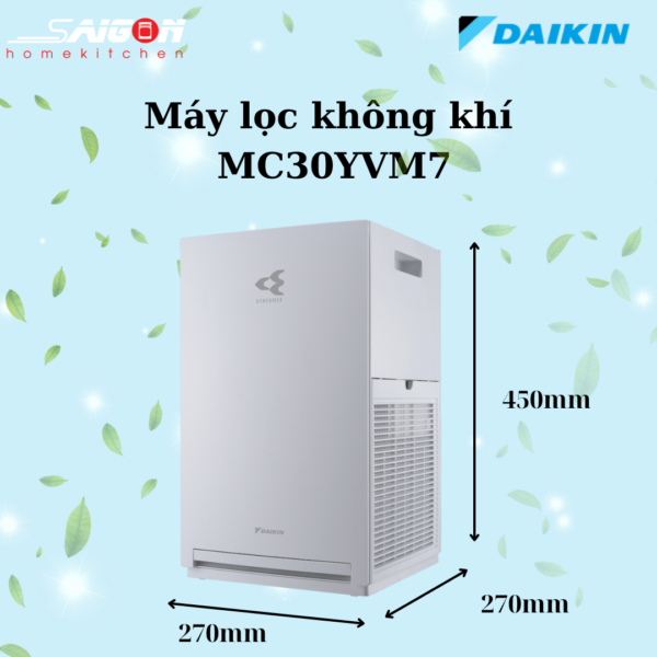 Kích thước máy lọc không khí MC30YVM7 - Daikin giá rẻ tại Tân Bình
