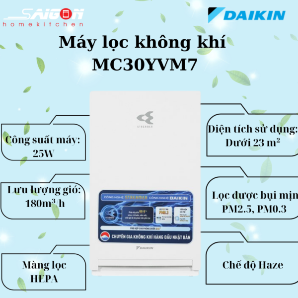 Máy lọc không khí MC30YVM7 - Daikin giá rẻ tại Tân Bình