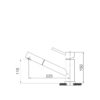 Kích thước vòi rửa chén Malloca K110-SS