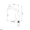 Kích thước vòi rửa chén K119N9 - Malloca giá rẻ tại Tân Bình