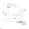 Kích thước vòi rửa chén K140 - Malloca giá rẻ tại Tân Bình