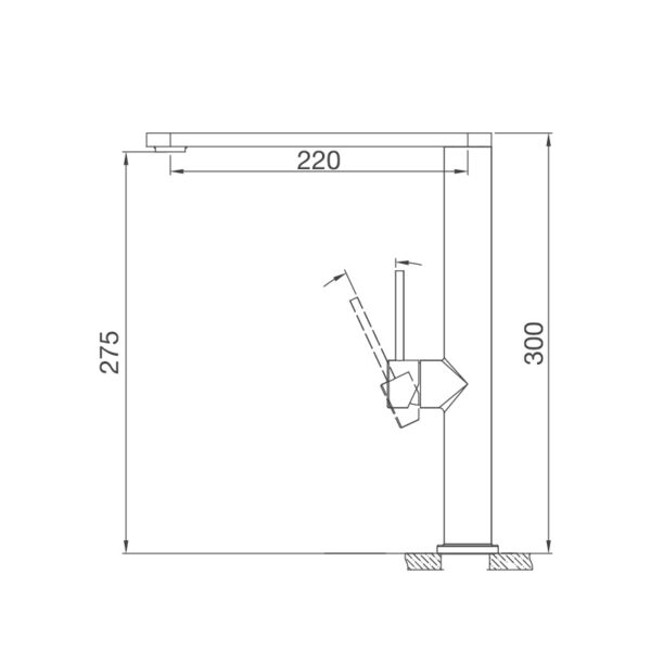 Kích thước vòi rửa chén Malloca K061-SS - giá rẻ tại Tân Bình