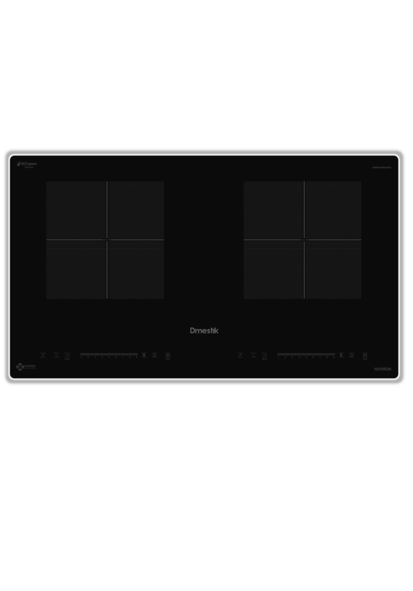 Bếp từ đôi D'mestik ML959 DKI ( Bo viền )