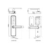 Kích thước Khóa điện tử Hafele DL6100 - 912.20.582 giá rẻ tại HCM