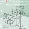 Kích thước lò nướng Bosch HBG7741B1 - Âm tủ Serie 8 giá rẻ