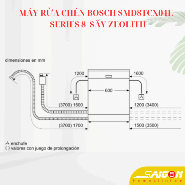 Kích thước máy SMD8TCX04E