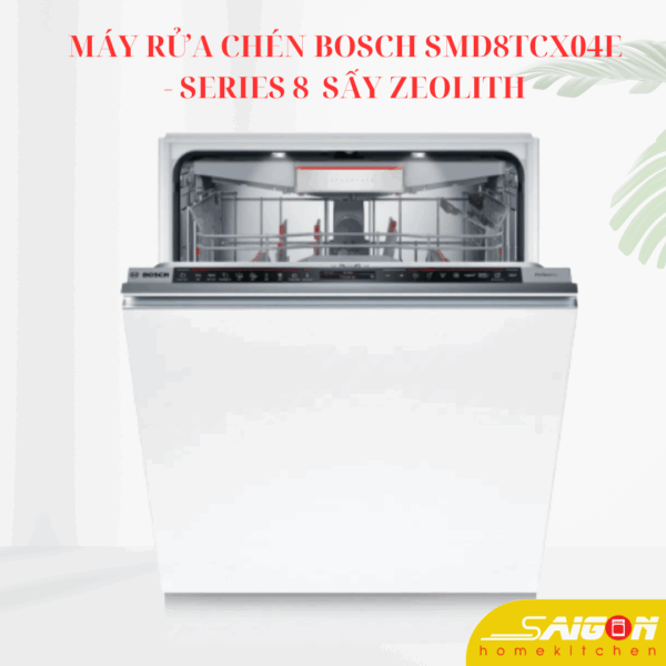 Máy rửa chén Bosch SMD8TCX04E - Series 8 sấy Zeolith giá rẻ
