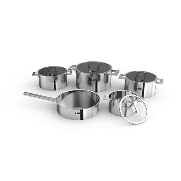 BỘ NỒI CHẢO INOX 9 MÓN KF - DIAMON09304 Luxury