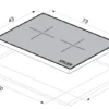 Kích thước BẾP TỪ ĐÔI SPM 728I Plus