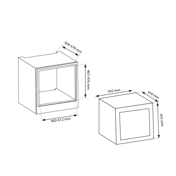 Kích thước KAFF KF-BW51L