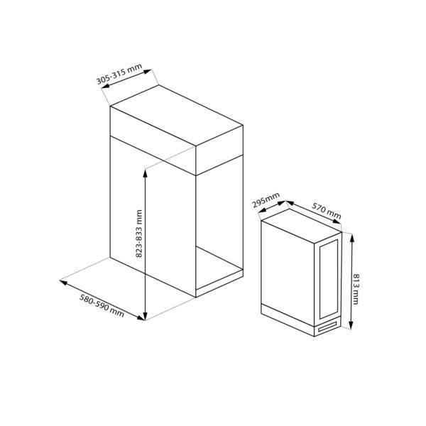 Kích thước KAFF KF-BW58L