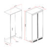 Kích thước KAFF KF-BI555W LUXURY